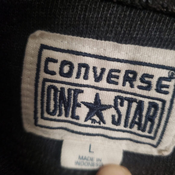 Converse One Star Pullover Gray Sweater - Picture 3 of 5